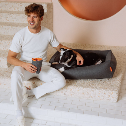 Alpine Dog Bed - Charcoal by Molly And Stitch US