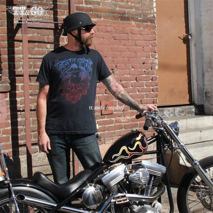 German Mayan Style Motorcycle Helmet Black | Biker Lid by BikerLid