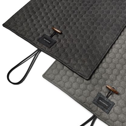 Honeycomb Dog Travel Mat - Grey by Molly And Stitch US