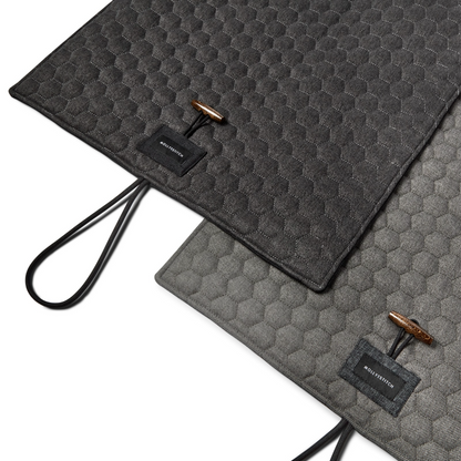 Honeycomb Dog Travel Mat - Charcoal by Molly And Stitch US