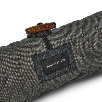 Honeycomb Dog Travel Mat - Grey by Molly And Stitch US