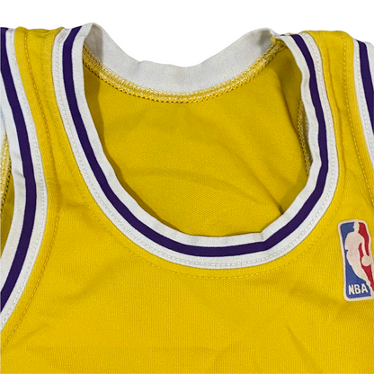 Vintage 1980s Los Angeles LA Lakers Sand Knit JERSEY - S by Rad Max Vintage
