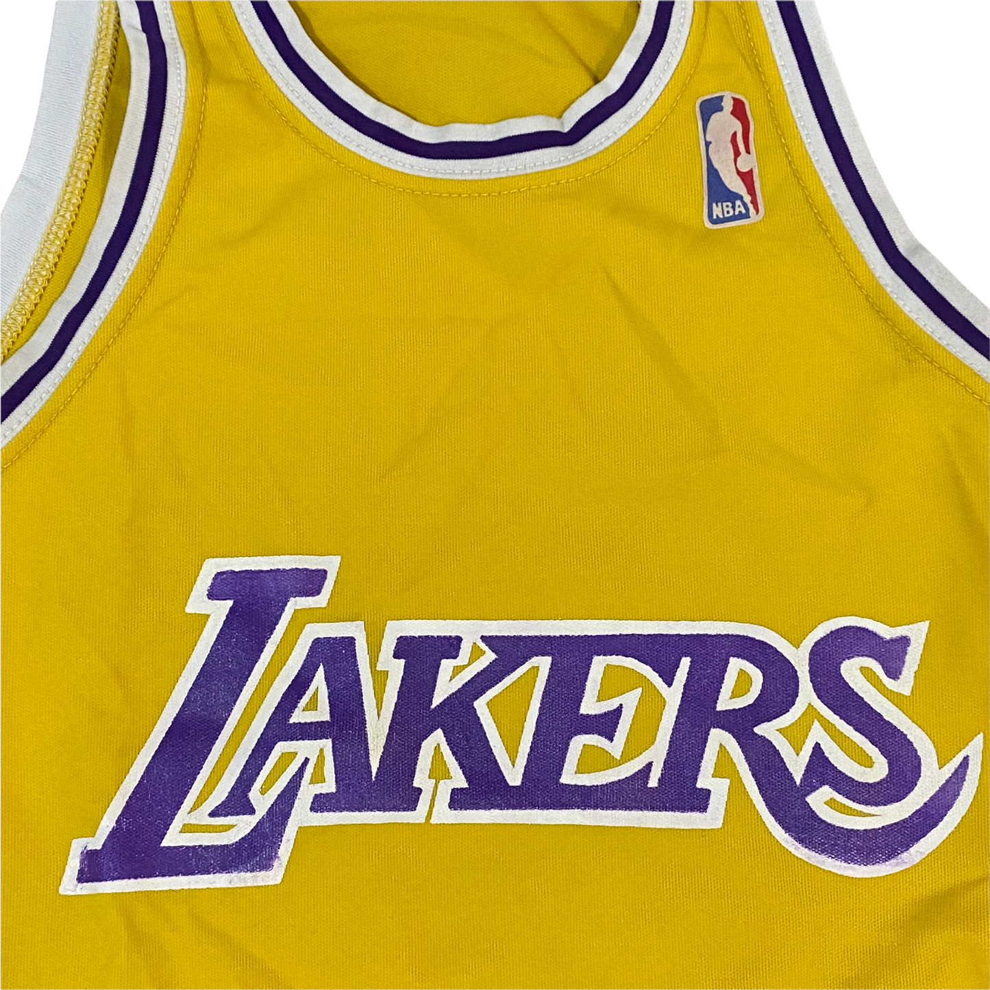 Vintage 1980s Los Angeles LA Lakers Sand Knit JERSEY - S by Rad Max Vintage
