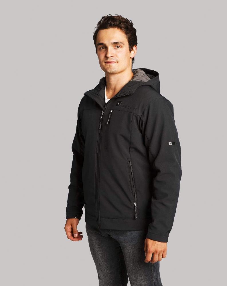 Jarvis Men’s Heated Jacket | Black by Kelvin Coats