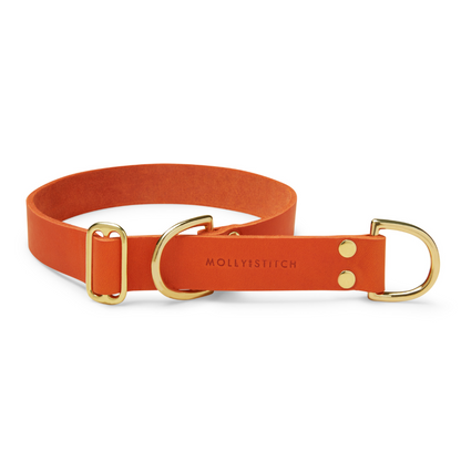 Butter Leather Retriever Dog Collar - Mango by Molly And Stitch US