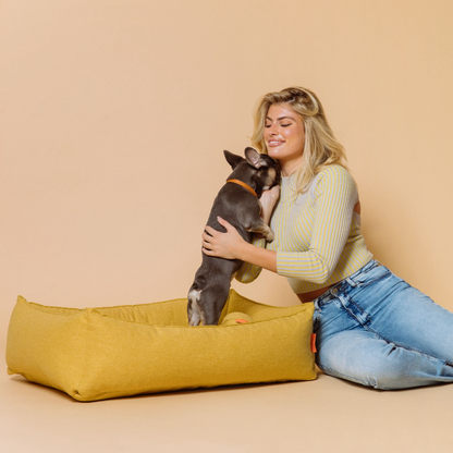 Alpine Dog Bed - Mustard by Molly And Stitch US