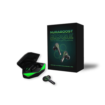 Nuraboost Edge Ultra Low Latency Bluetooth 5.0 Gaming True Wireless Earbuds - Free US Shipping by Mifo USA - The World's Most Advanced Wireless Earbuds for Active Movers - O5, O7