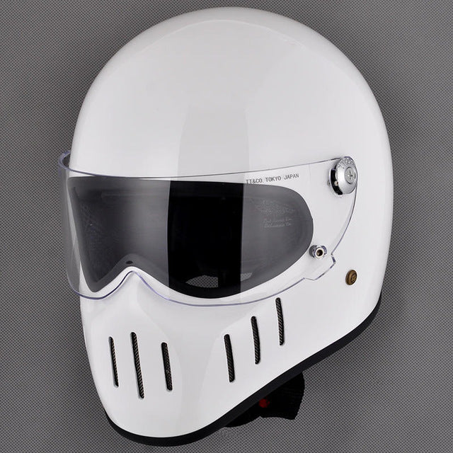 Lane Splitter | Retro Black Helmet Visor | Biker Lid by BikerLid