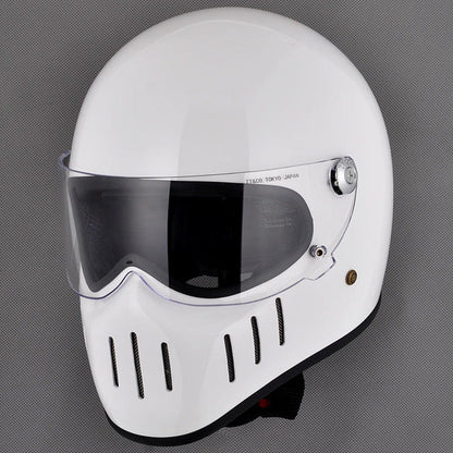 Lane Splitter | Retro Black Helmet Visor | Biker Lid by BikerLid