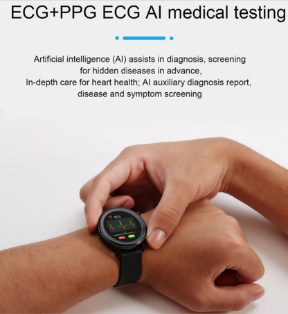 VOITHOS Smart Watch Blood Pressure Heart Rate & Body Temperature Monitor with ECG & PPG by ALL TECH ADDICT