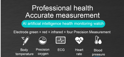 VOITHOS Smart Watch Blood Pressure Heart Rate & Body Temperature Monitor with ECG & PPG by ALL TECH ADDICT