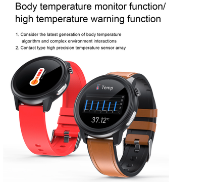 VOITHOS Smart Watch Blood Pressure Heart Rate & Body Temperature Monitor with ECG & PPG by ALL TECH ADDICT