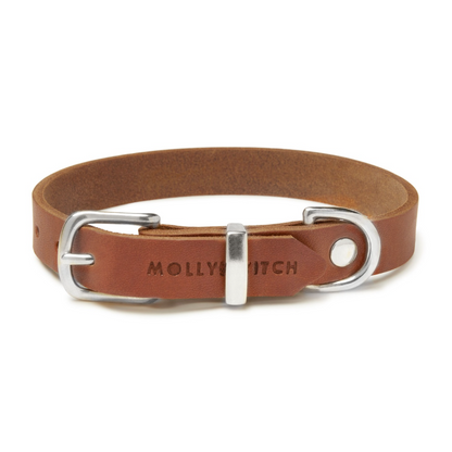 Butter Leather Dog Collar - Sahara Cognac by Molly And Stitch US