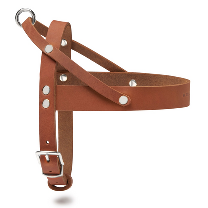 Butter Leather Dog Harness - Sahara Cognac by Molly And Stitch US