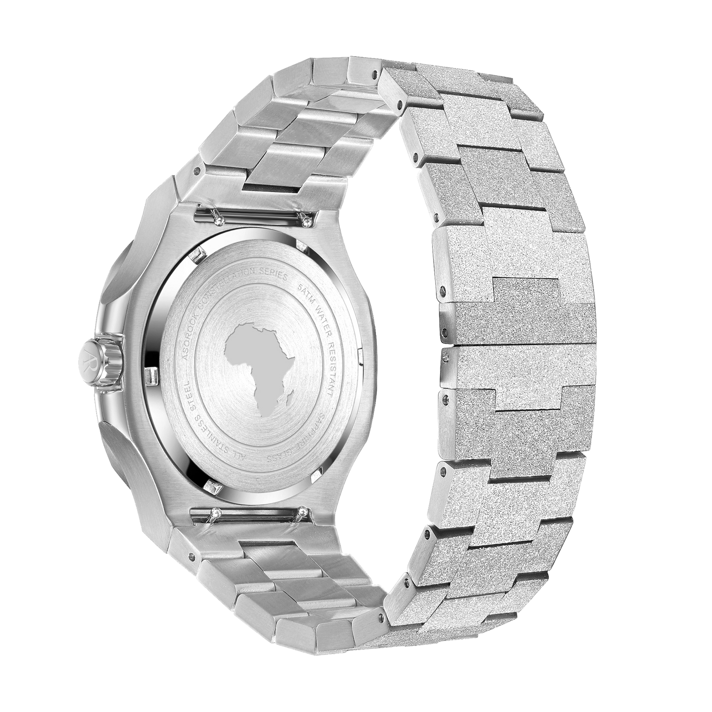 Silver/Black Frosted Stardust Constellation Day Date by ASOROCK WATCHES