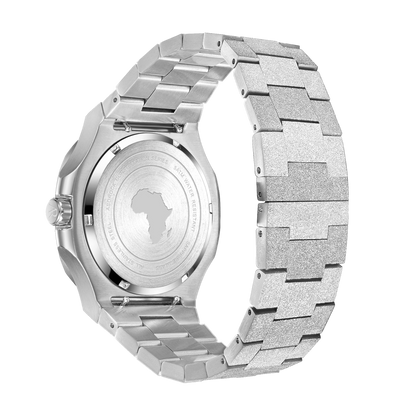 Silver/Black Frosted Stardust Constellation Day Date by ASOROCK WATCHES